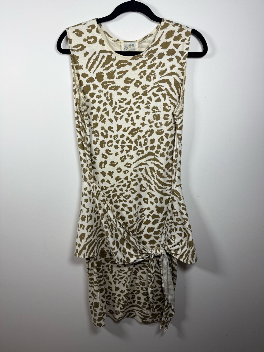 MARIPOSA | Y2K 00s Sleeveless Leopard Dress Size S